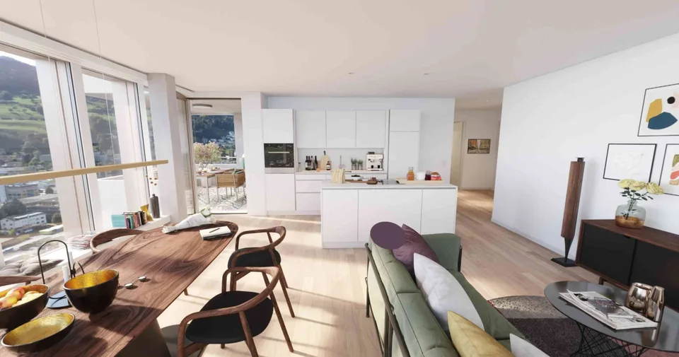 68 m² mit Seesicht 28. Stock Erstvermietung mit Einstellplatz