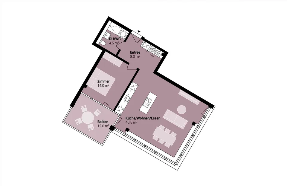 68 m² mit Seesicht 28. Stock Erstvermietung mit Einstellplatz