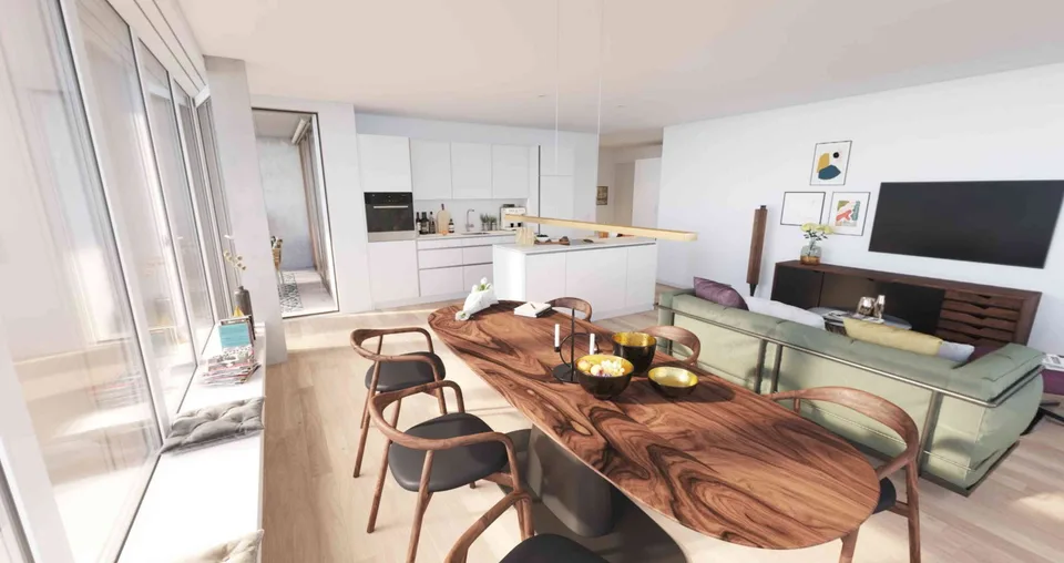 68 m² mit Seesicht 28. Stock Erstvermietung mit Einstellplatz