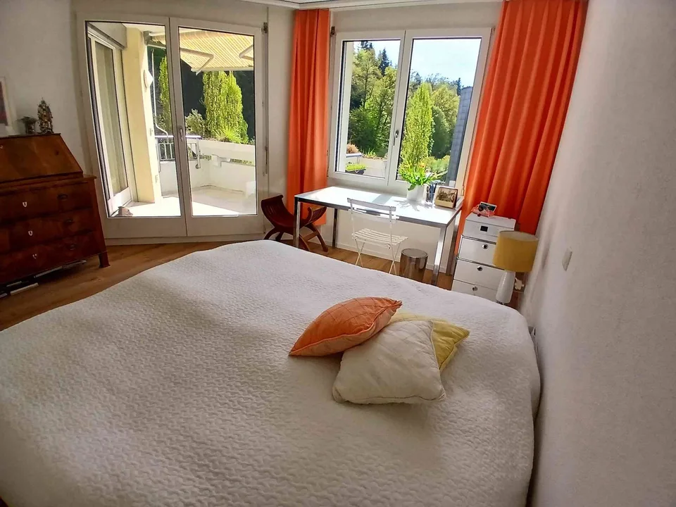 Mobilierte Wohnung: Wohlfühloase am Stadtrand von Luzern – Wohnung mit Aussicht