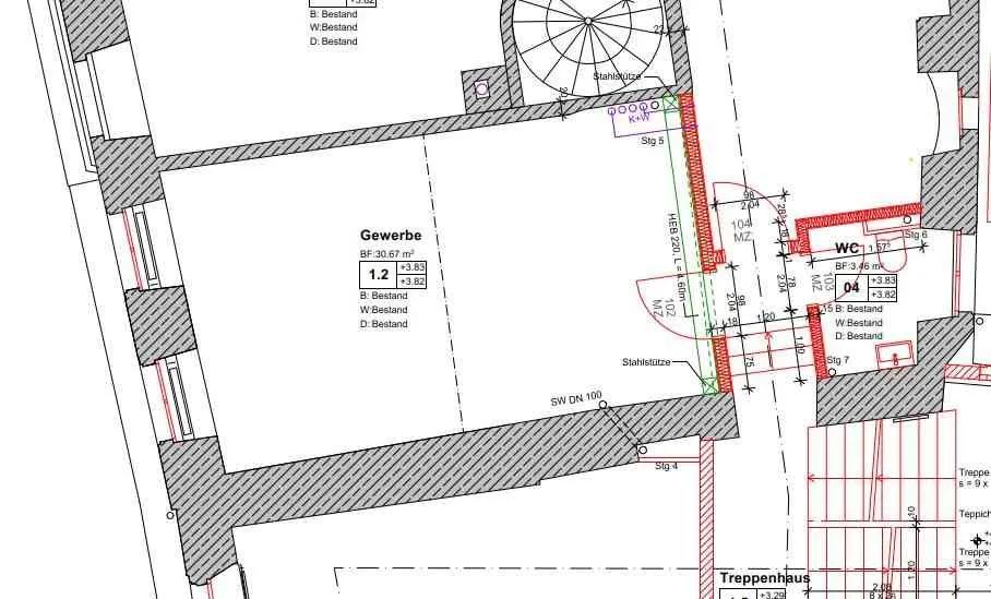 Gewerbefläche direkt am Kornmarkt zu vermieten