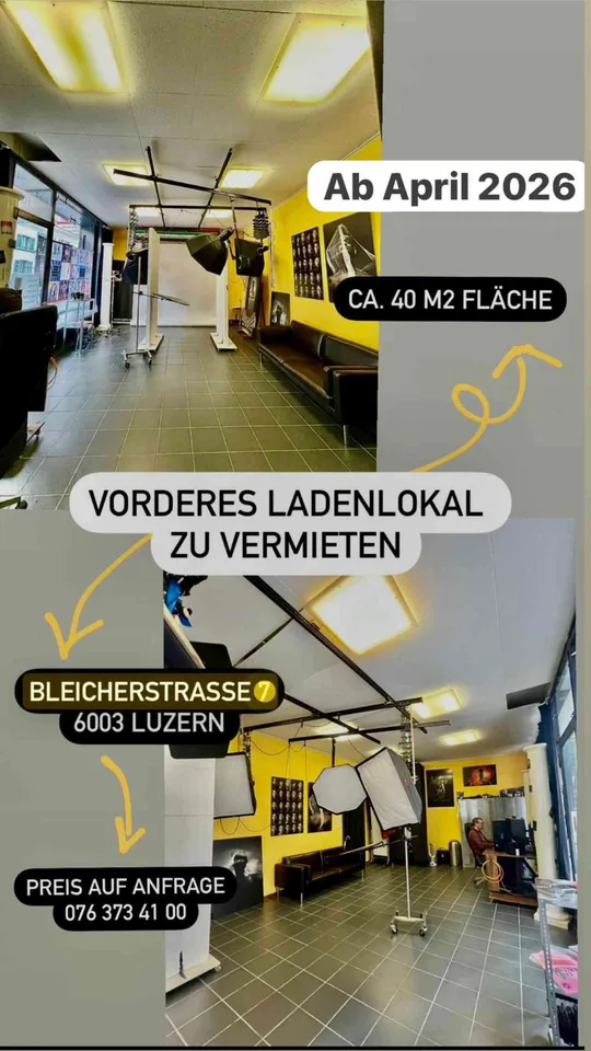 Ladenlokal mit grosser Vitrine