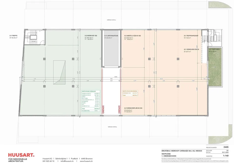 Lagerraum 448m2 Neubau, gut erschlossen