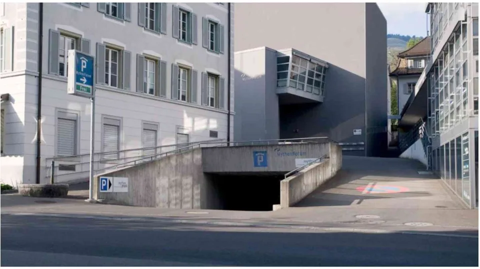 Parkplatz im Mythenforum