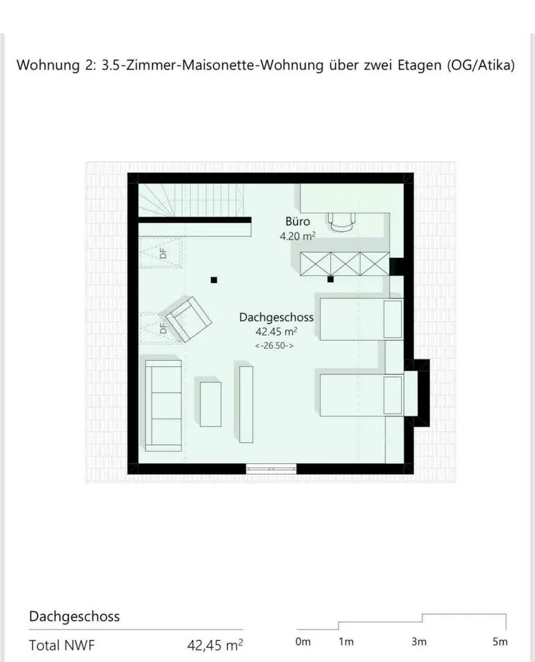 3½-Zimmer-Wohnung auf zwei Etagen