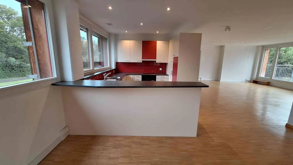 Moderne 5 ½-Zimmer-Attikawohnung (150 m2) in Passivhaus