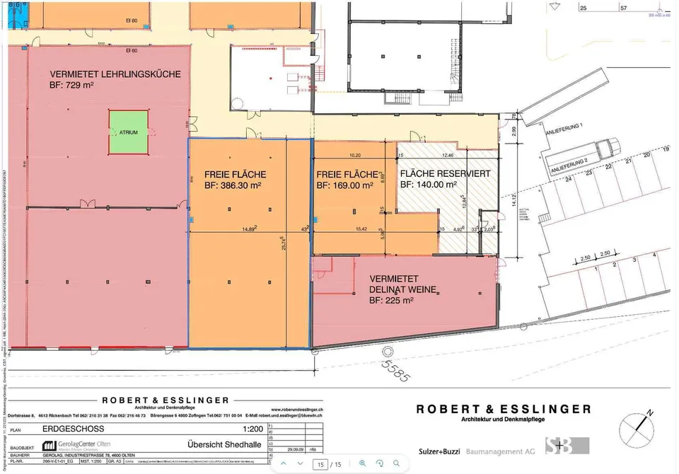 Lagerhalle / Werkstatt mit Rampe und Parkplatz im Gerolag Center Olten