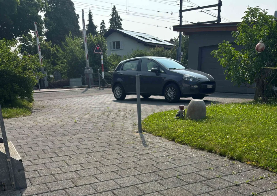 Aussenparkplatz am Bahnhof Buchs AG