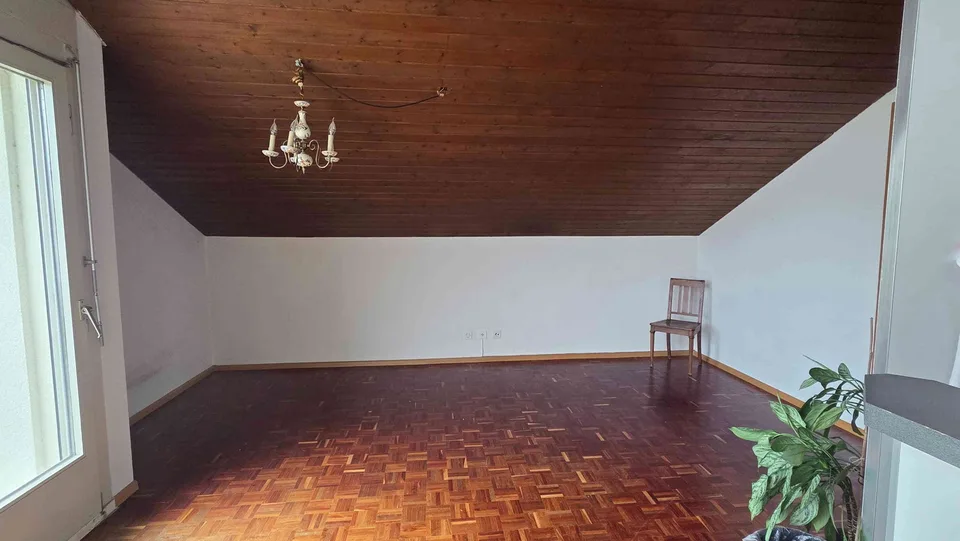 Helle, ruhige Dachwohnung mit Aussicht, am Birsig