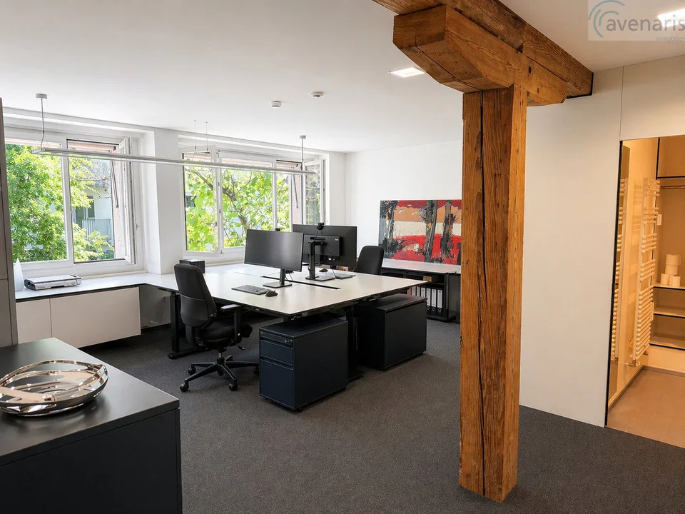 Modernes Privatbüro mit umfassender Rundum-Infrastruktur