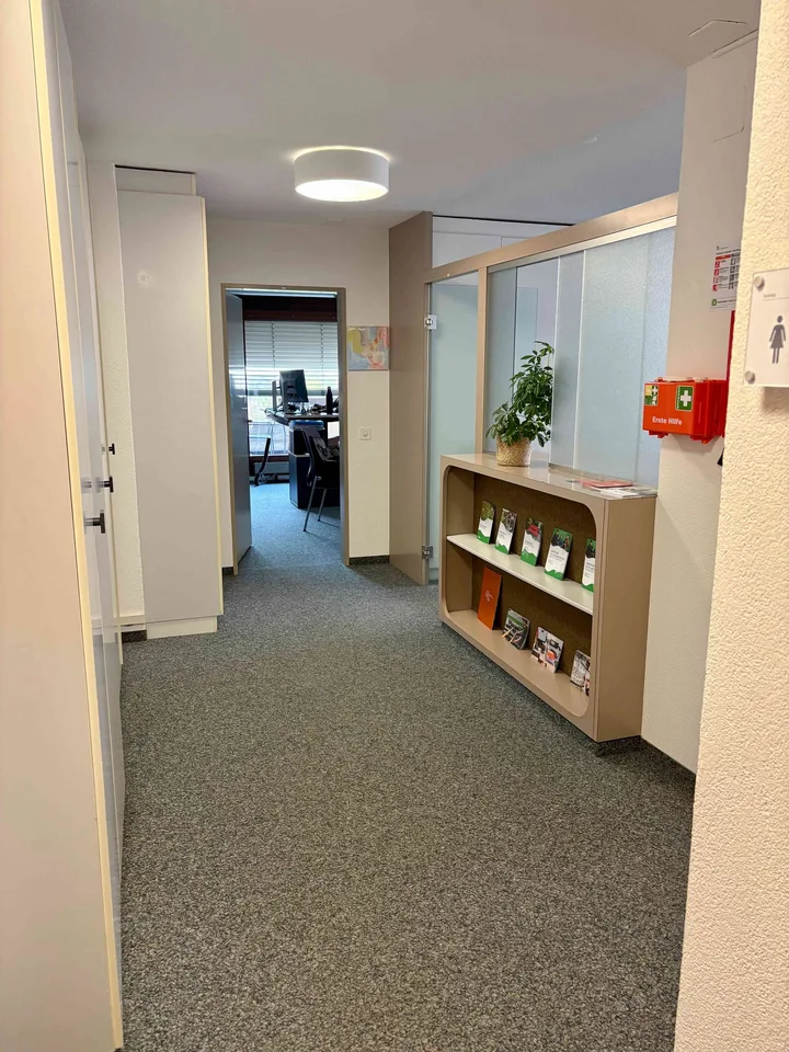 Helle grosszügige Büroräume mit gutem Raumkonzept, eigenem WC, Balkon