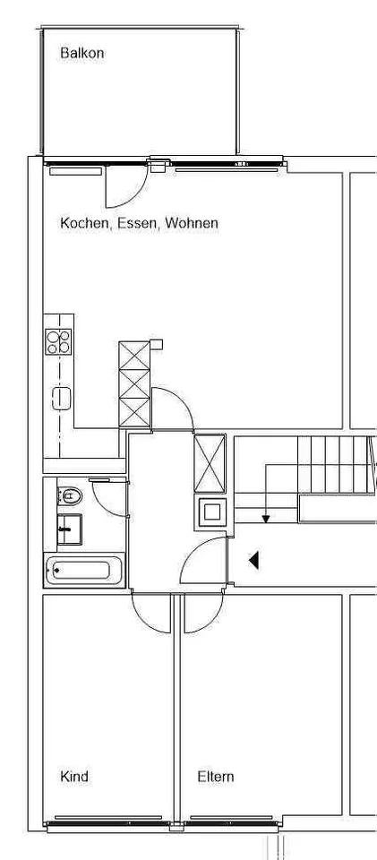 Helle 3.5-Zimmer-Dachwohnung