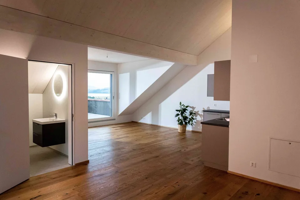 Dachwohnung mit Terrasse in Seenähe