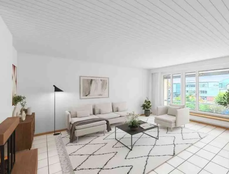 Grosszügige 3.5-Zimmer-Wohnung mit gemütlichem Cheminée und Balkon