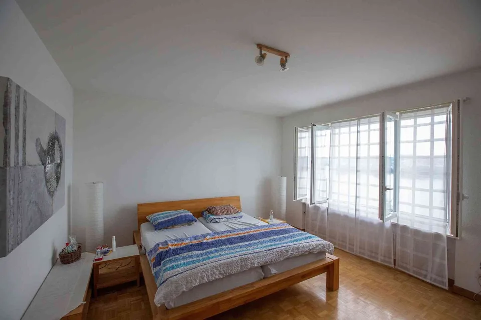 Grosszügige Wohnung mit Blick auf See und Alpen