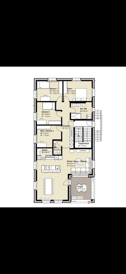 Moderne 5.5-Zimmer-Erdgeschosswohnung in Schlierbach zu vermieten
