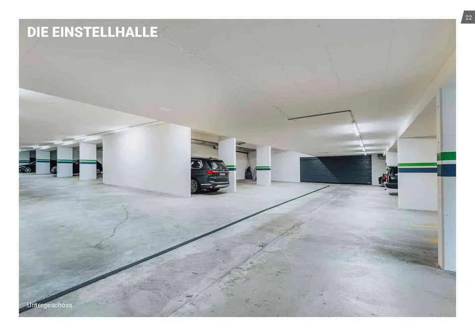 Grosszügiger Einstellhallenplatz zu vermieten