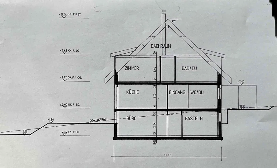 6-8,5 Zimmer-Haus, je nach Nutzung