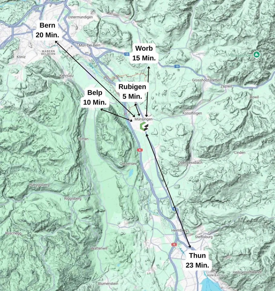 Gewerberaum 163 m2 in Münsingen zu vermieten