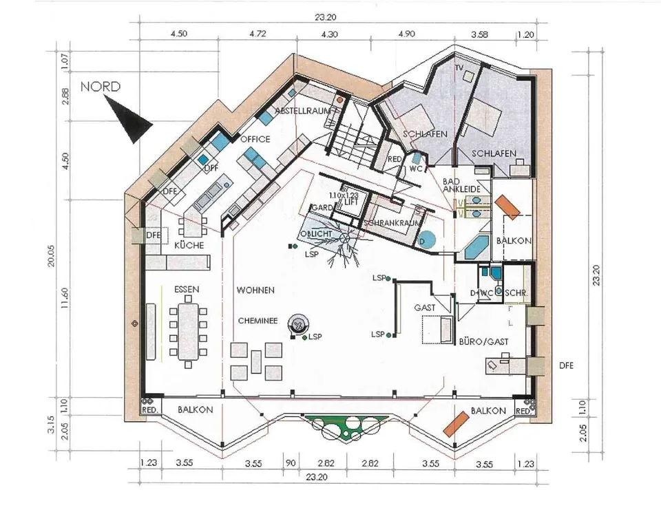 Attika-Wohnung 320 m2 mit Dachterrasse ca. 100 m2