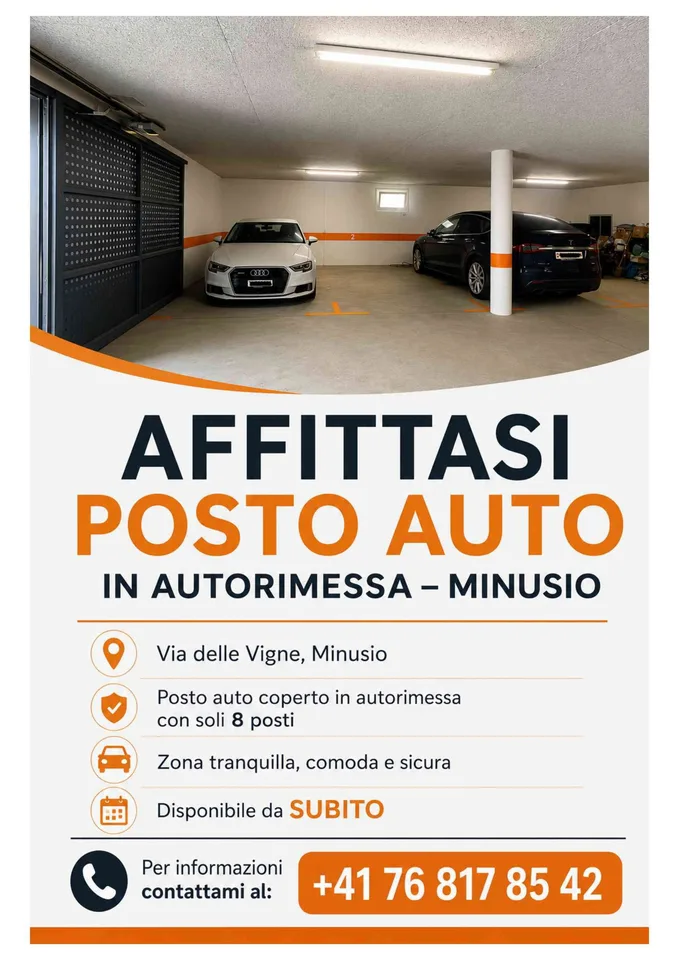 Affittasi posto auto