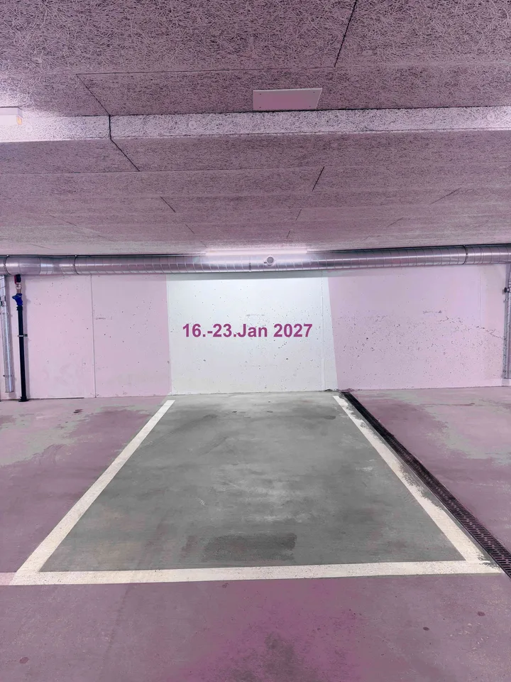Tiefgaragenplatz WEF 2027 (16.-23 Jan 2027) Nähe Davos Kongress