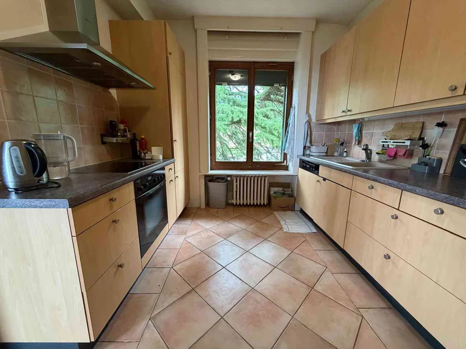 Appartement avec hauts plafonds et cheminée