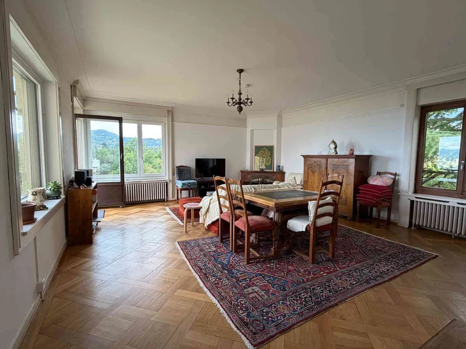 Appartement avec hauts plafonds et cheminée