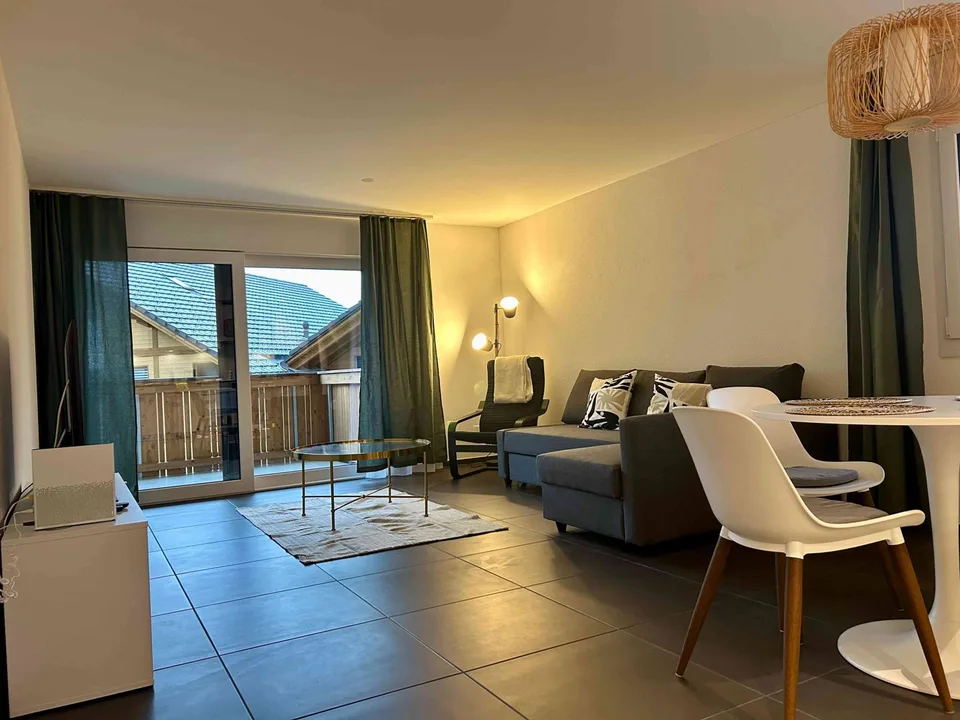 Neuere möblierte 3,5 Zimmerwohnung im schönen Kandersteg zu vermieten