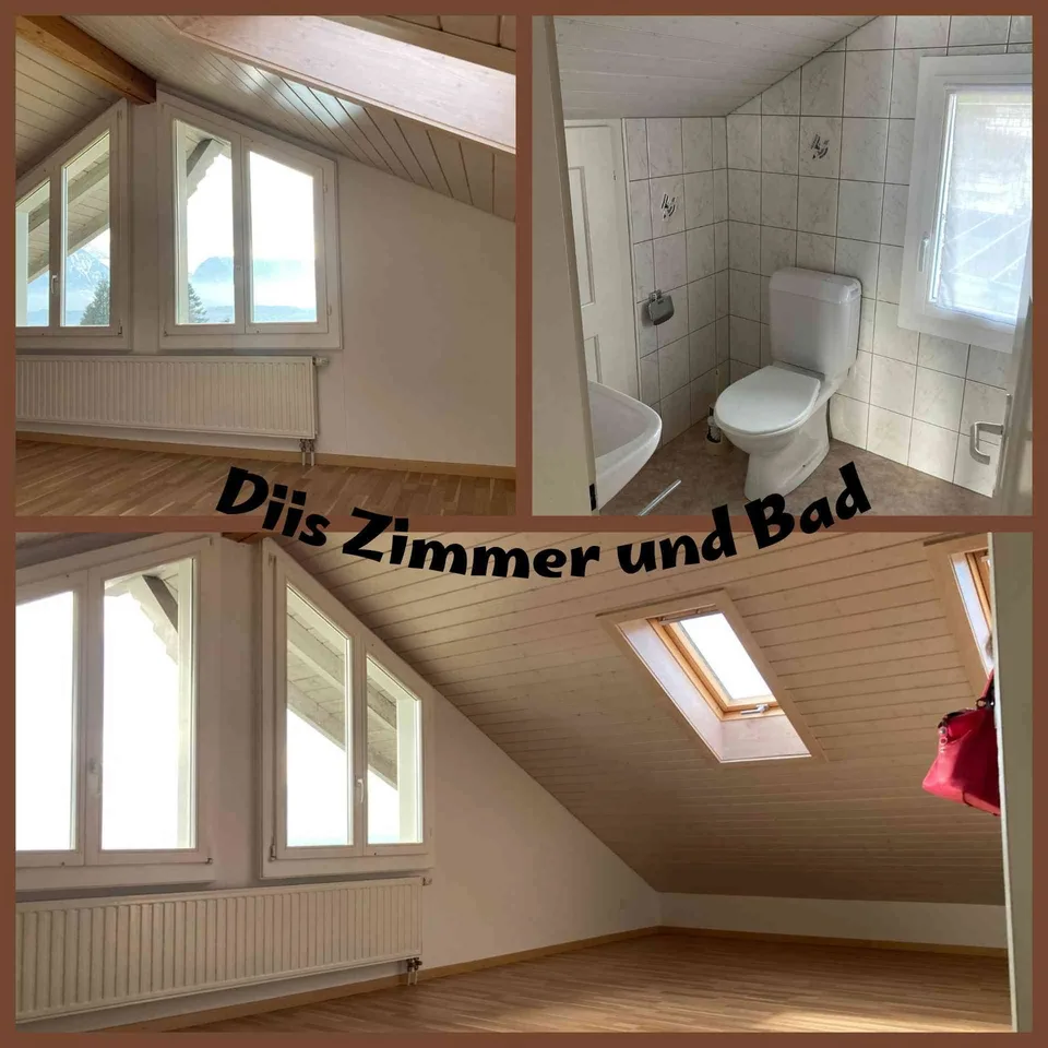 WG-Zimmer in Hilterfingen mit grosser Ussicht