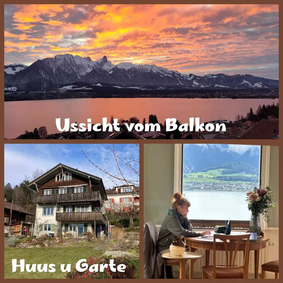 WG-Zimmer in Hilterfingen mit grosser Ussicht