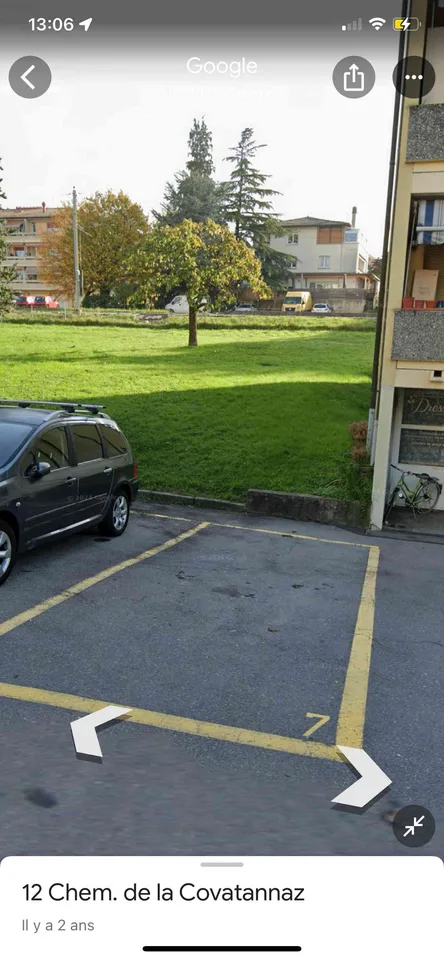 Place de parc Romanel sur Lausanne Covatannaz 12