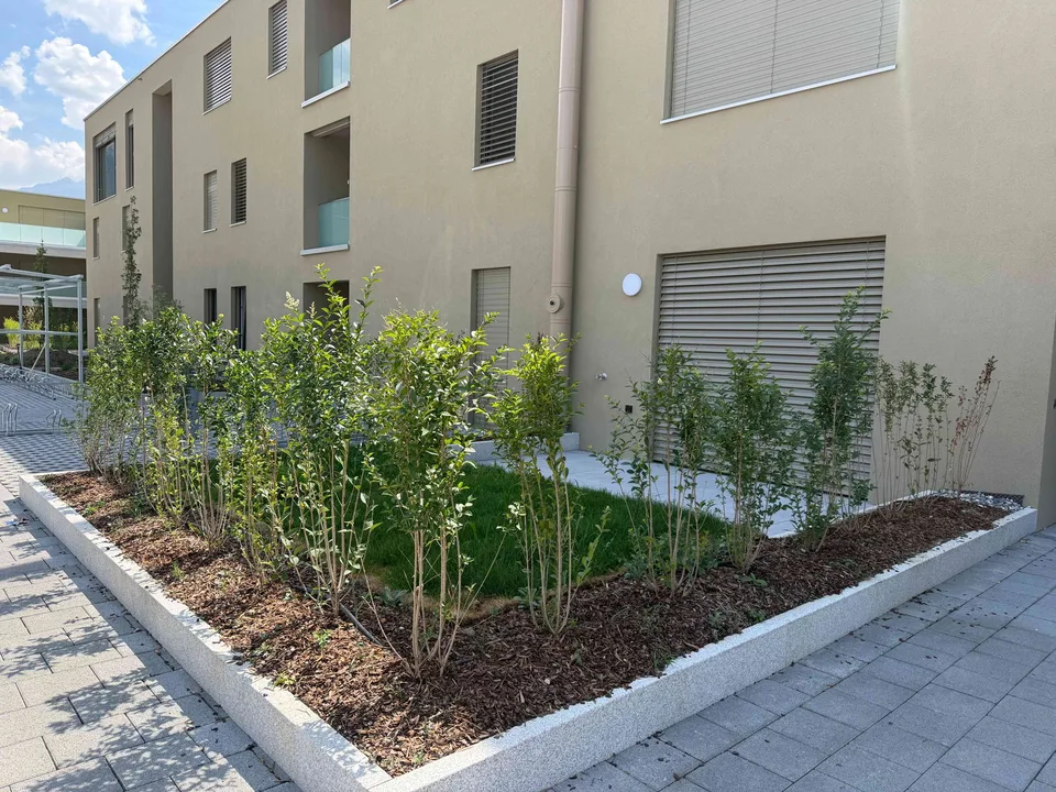 Studio neuf avec jardin privatif – Résidence Alegria (Uvrier / Sion)