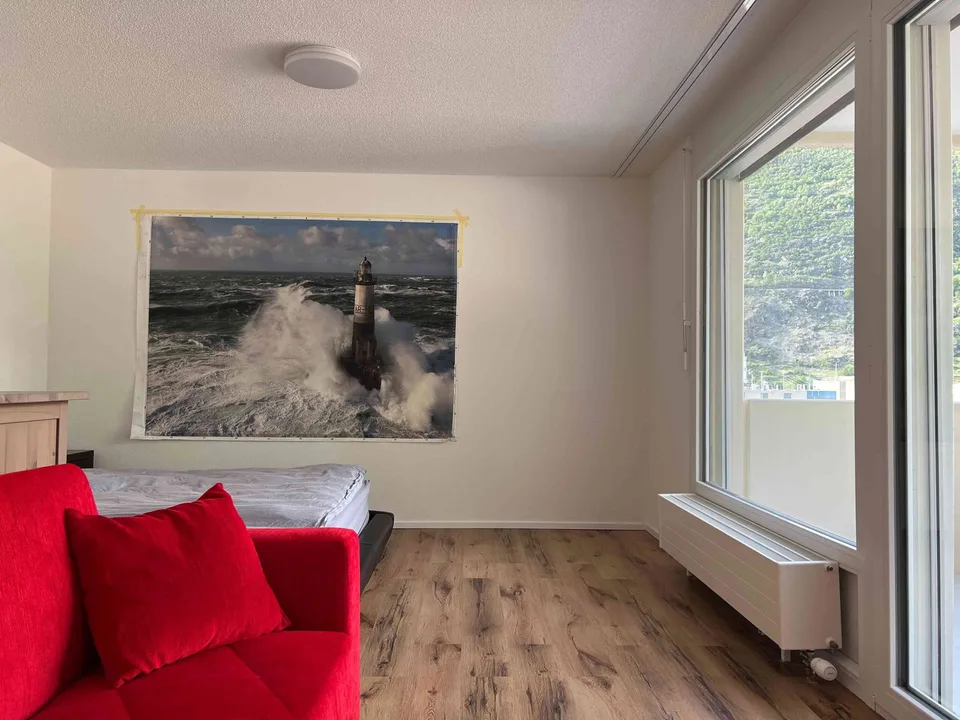 Möbliertes 1.5-Zimmer Studio mit Ausblick auf Alpen