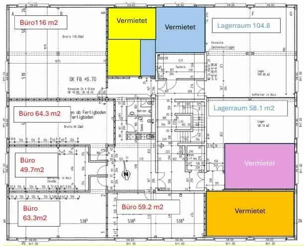 Div. Büro-/Paxisflächen zu vermieten