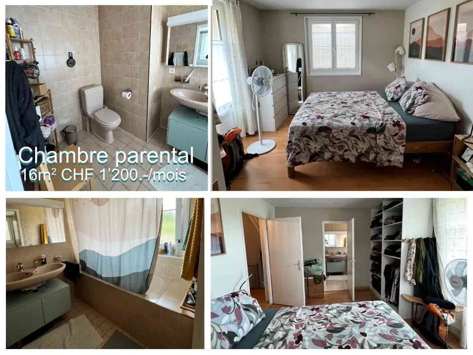 3 Chambres en colocation à Bellevue