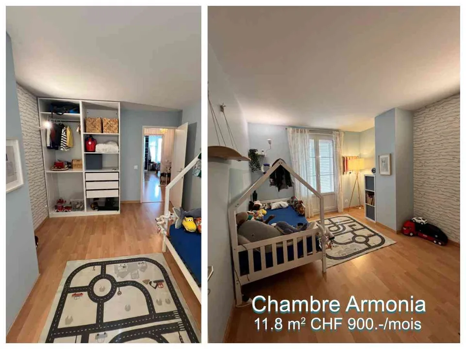 3 Chambres en colocation à Bellevue