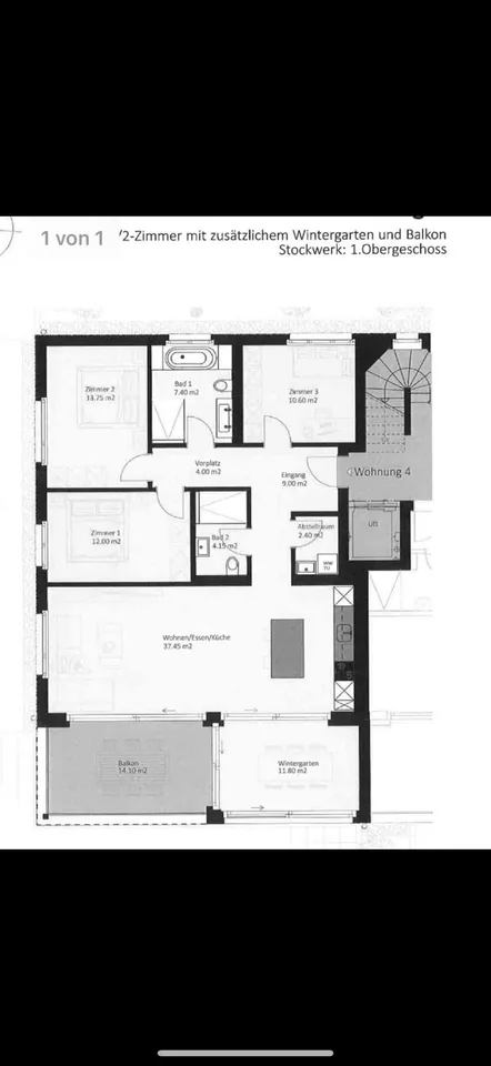 Nachmieter 4 1/2 Zimmerwohnung