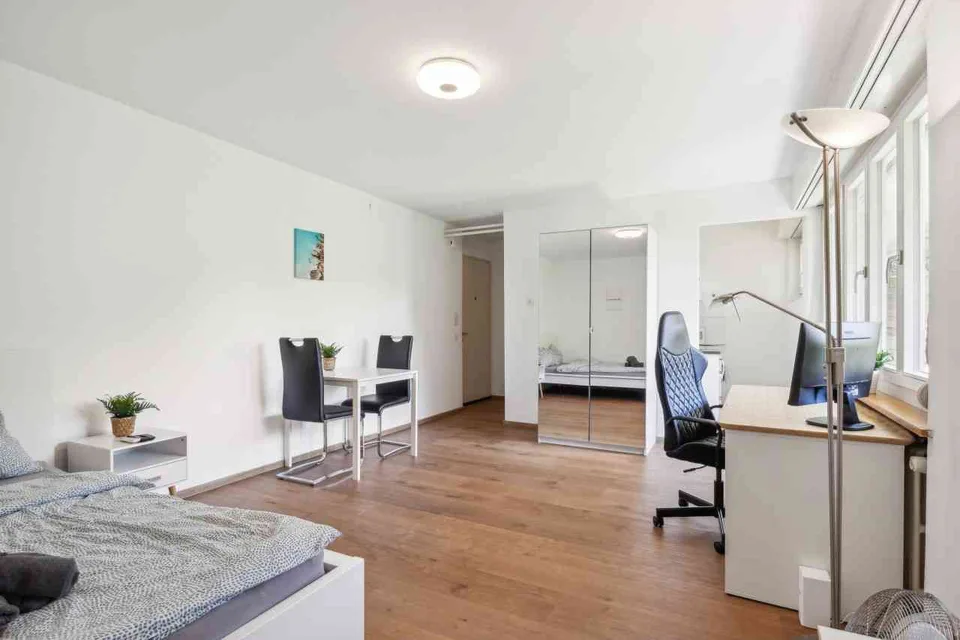 Möbliertes Studio (35 m²) mit Terrasse & Parkplatz – Schaffhausen