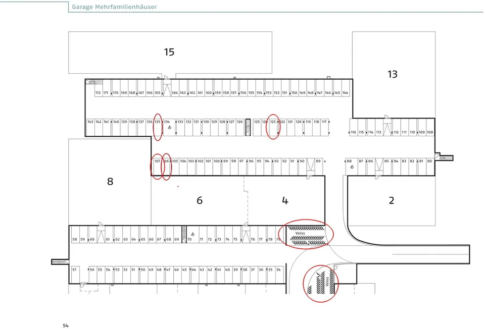 Zu vermieten Autoeinstellplatz in Tiefgarage in Volketswil