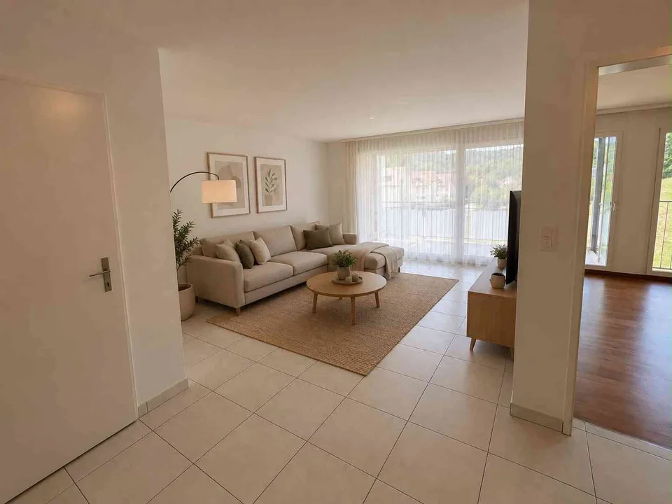 Attraktive 3,5 Zimmer Wohnung mit Sauna