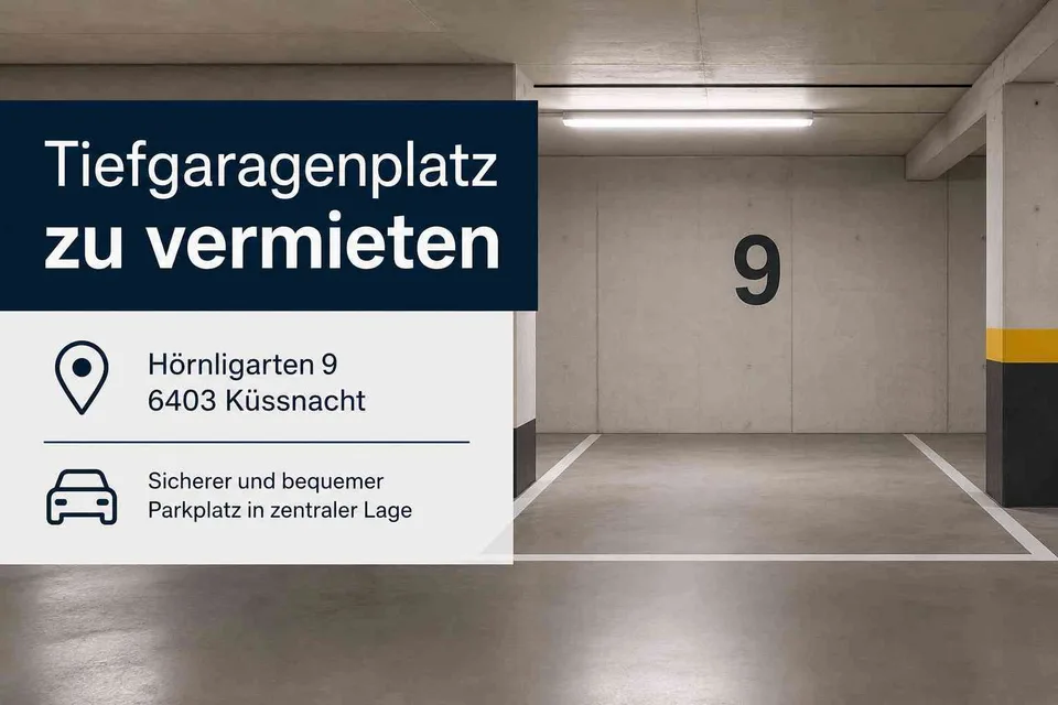 Tiefgaragenplatz im Hörnli zu vermieten – Hörnligarten 9