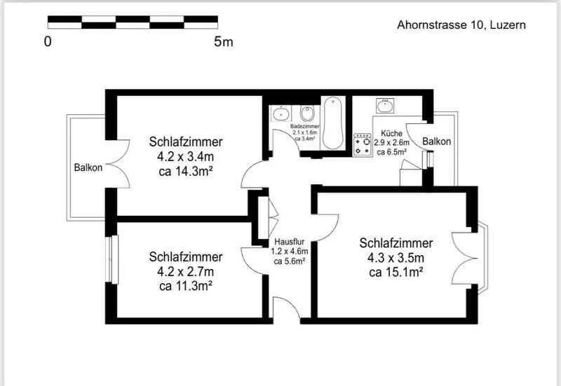 3-Zimmer-Wohnung in Luzern zu vermieten