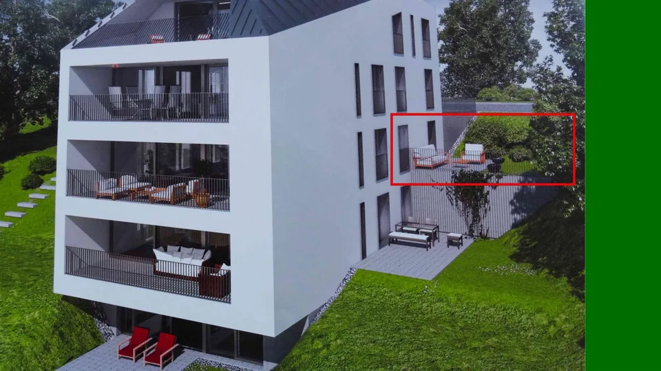 Bel appartement 2 pièces avec terrasse, jardin, cadre verdoyant.