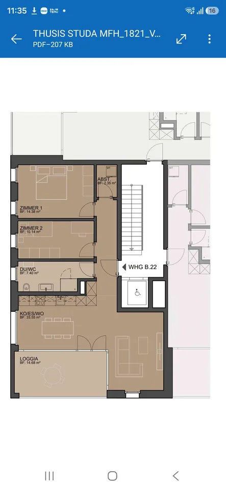 Zu vermieten – Schöne 3½-Zimmer-Wohnung in der Caznerwiesen
