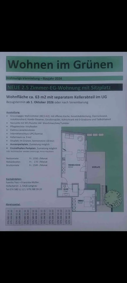 Wohnen im Grünen in ruhiger Lage