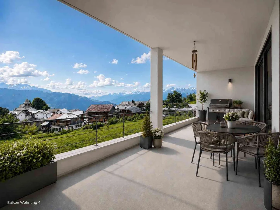 Moderne 3,5-Zimmer-Erstwohnung mit traumhafter Aussicht in Feldis
