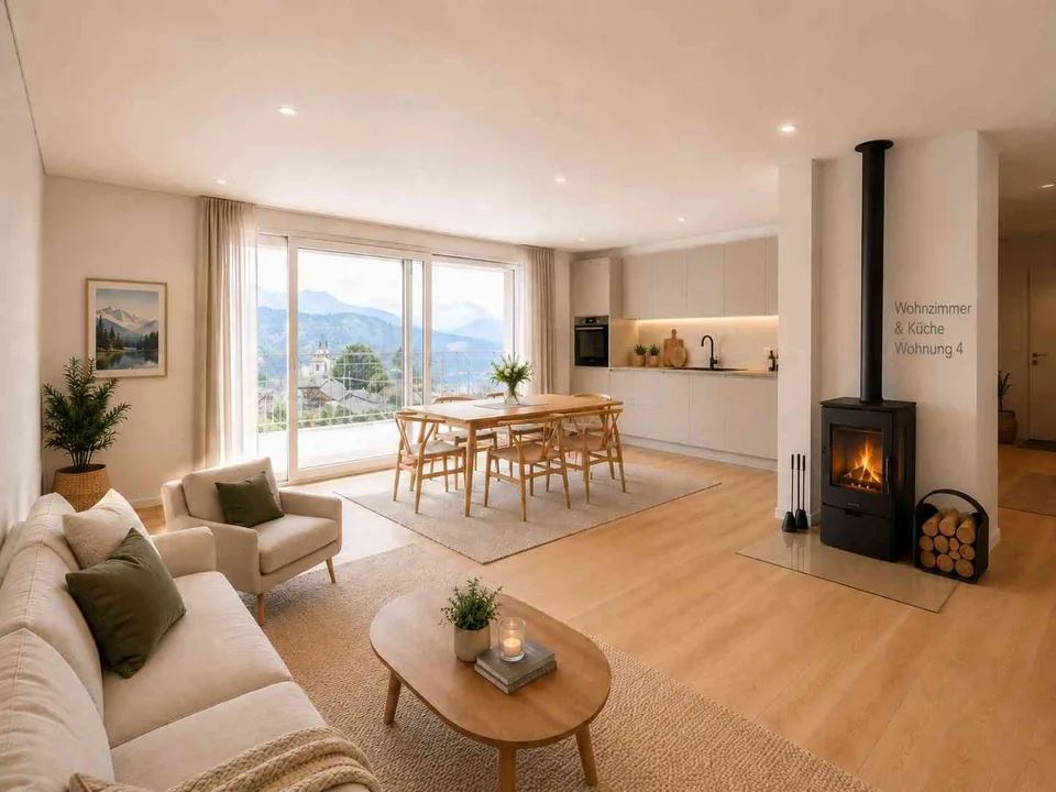 Moderne 3,5-Zimmer-Erstwohnung mit traumhafter Aussicht in Feldis