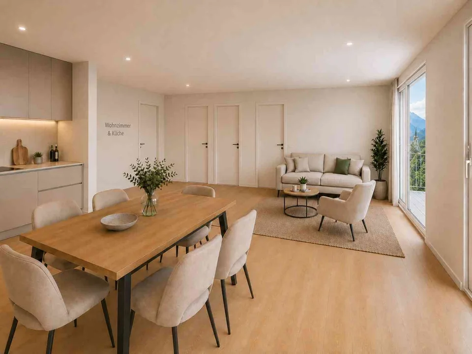Neubau: 3,5-Zimmer-Erstwohnung mit Weitsicht in Feldis zu verkaufen – photo 7 sur 9