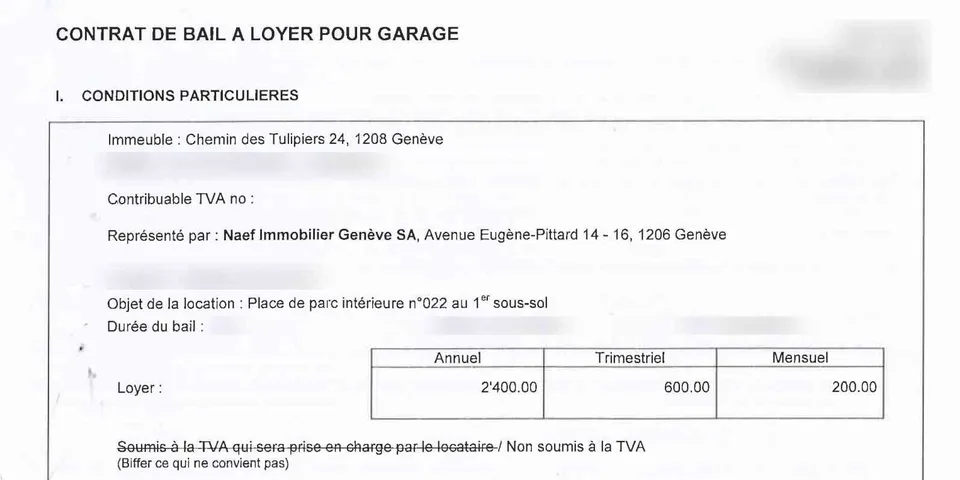 Parking Place at Chemin des Tulipers 24, 1208 Geneva